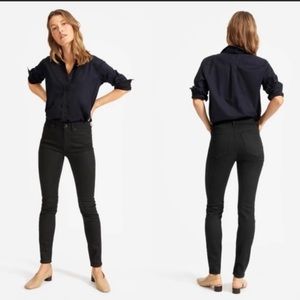 Everlane Mid Rise Skinny Jeans Black NWT Size 28